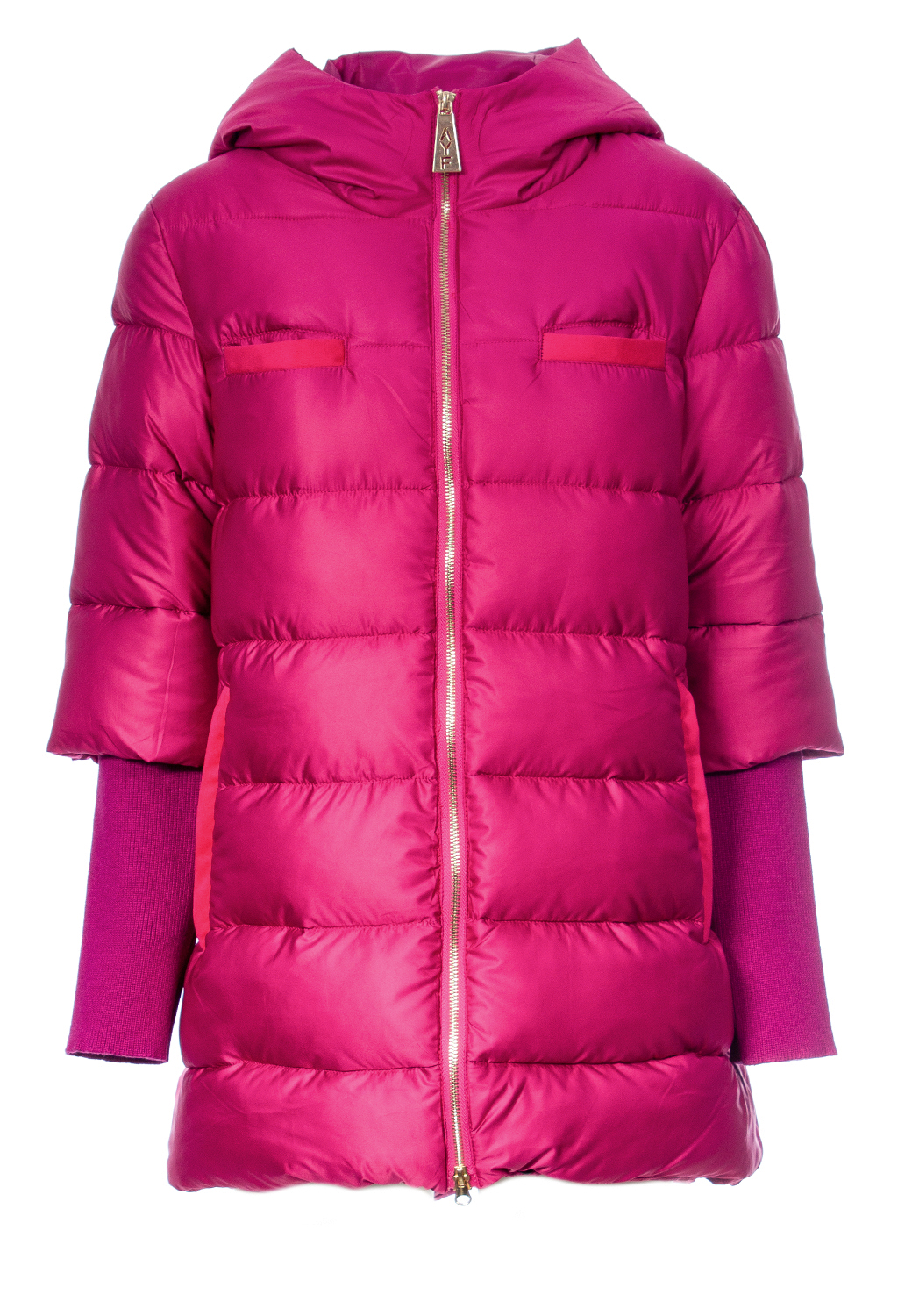 GIACCA MIDI MANICA MAGLIA CAPPUCCIO FAKE LAMB RIMOBIVILE,4 TG,100%PL,MADE IN PRC - AMETISTA